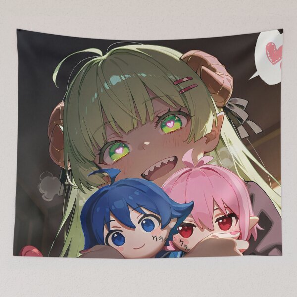 Item preview, Clara Valac Iruma kun Plush Hug Heart Eyes Night Scene designed and sold by SuperTeamCanada.