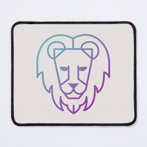 Item preview, Leo Zodiac Sign Art Print — Aesthetic Gradient Lion Illustration for Astrology Lovers designed and sold by Artsy Corner.