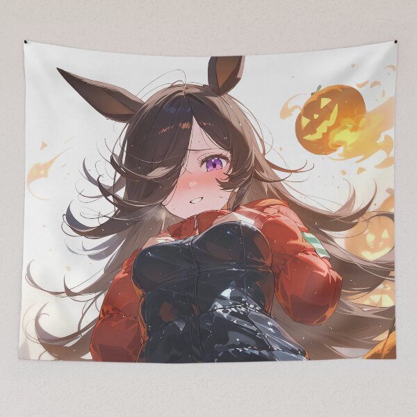 Item preview, Rice Shower Uma Musume Autumn Pumpkin Glow Cozy Mood designed and sold by SuperTeamCanada.