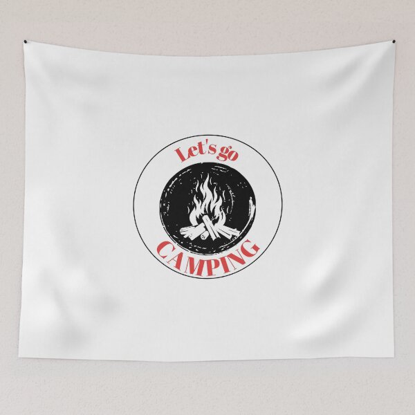 Item preview, Let's Go Camping - Retro Bonfire & Night Sky Adventure  designed and sold by Atlasoloji.