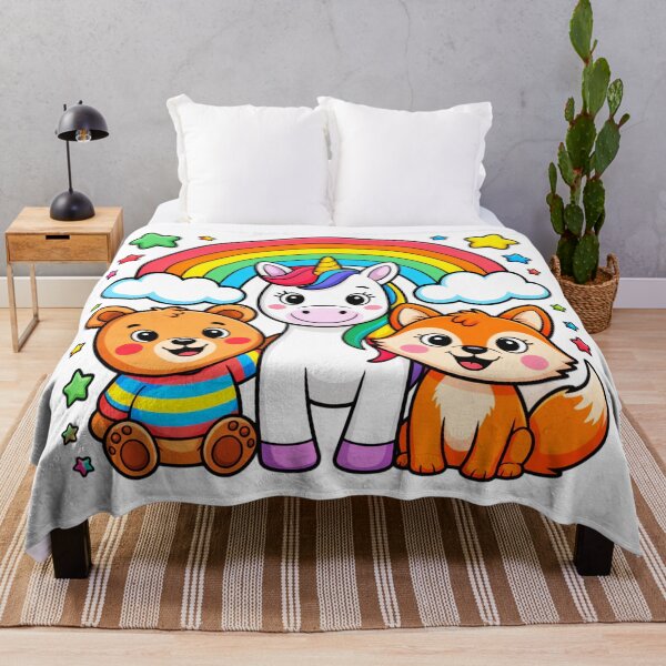 Item preview, Cuddly Unicorn Bear And Fox designed and sold by SteezeeStore.