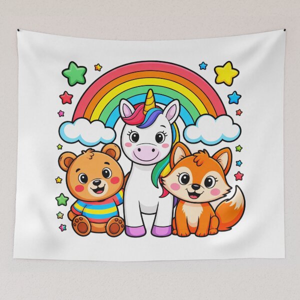 Item preview, Cuddly Unicorn Bear And Fox designed and sold by SteezeeStore.