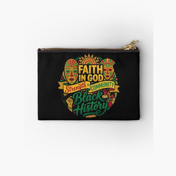 Item preview, Black History Faith Strength Community Heritage Design designed and sold by brooksholde.