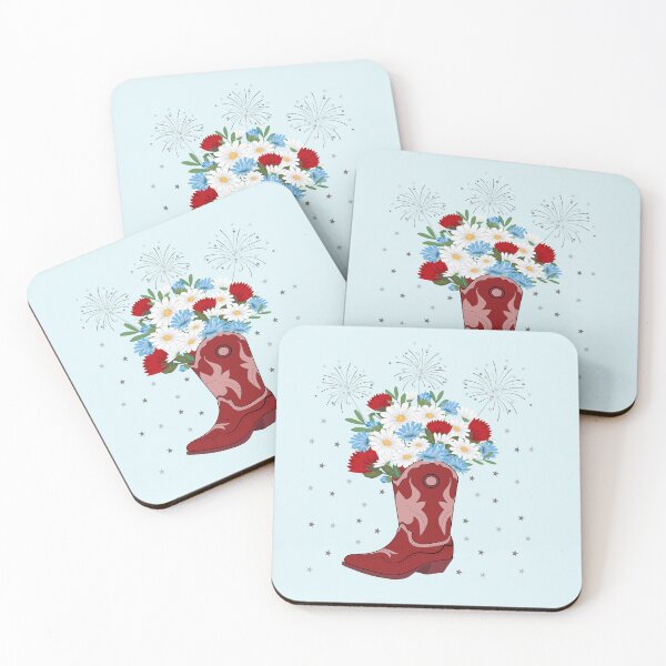 Item preview, July 4th Cowboy Boot Flowers designed and sold by Cedarrue.