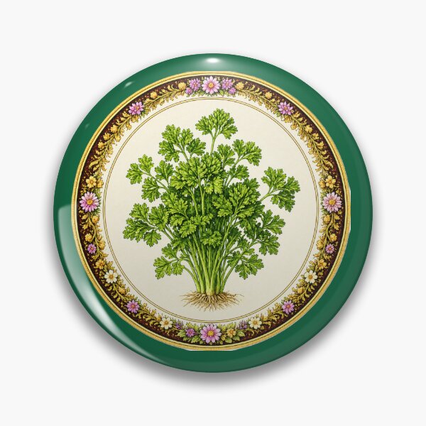 Item preview, Parsley – Fresh Harvest Classic Herb Portrait designed and sold by TheJoyfulPen.
