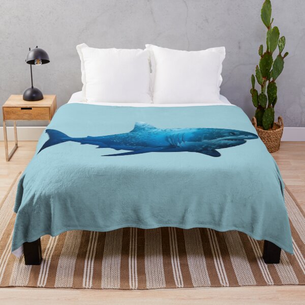 Item preview, Great White Shark Ocean Life Double Exposure Silhouette designed and sold by BirdsnStuff.