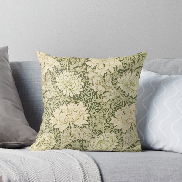 Item preview, Sage Green Chrysanthemum Damask William Morris designed and sold by Glimmersmith.