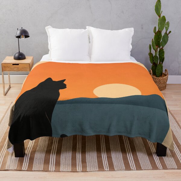 Item preview, Minimal Cat Sunset Window View designed and sold by Creative_Canvas.
