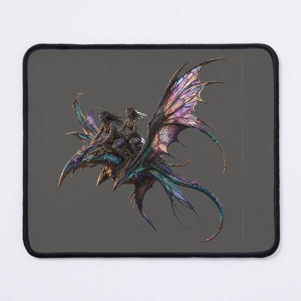 Item preview, Fantasy Alien Riders on Dragon Creature designed and sold by Liva Art.