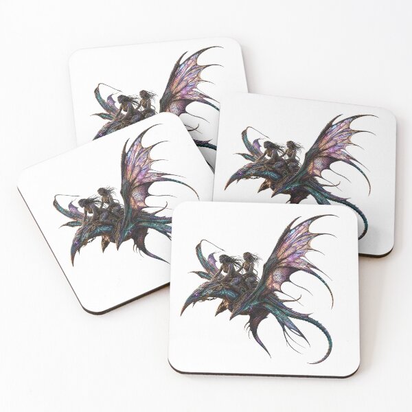 Item preview, Fantasy Alien Riders on Dragon Creature designed and sold by Liva Art.