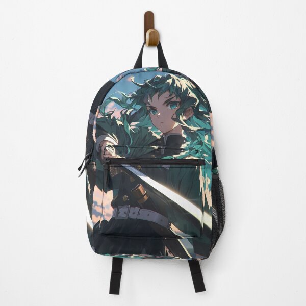 Item preview, Muichiro Tokito Demon Slayer Teal Hair Calm Dusk Clouds Cool Tones designed and sold by SuperTeamCanada.