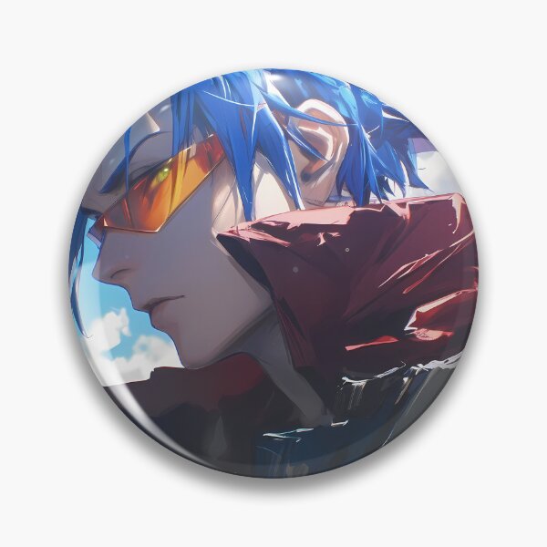 Item preview, Kamina Gurren Lagann Blue Sky Grit Determined Profile Energy designed and sold by SuperTeamCanada.