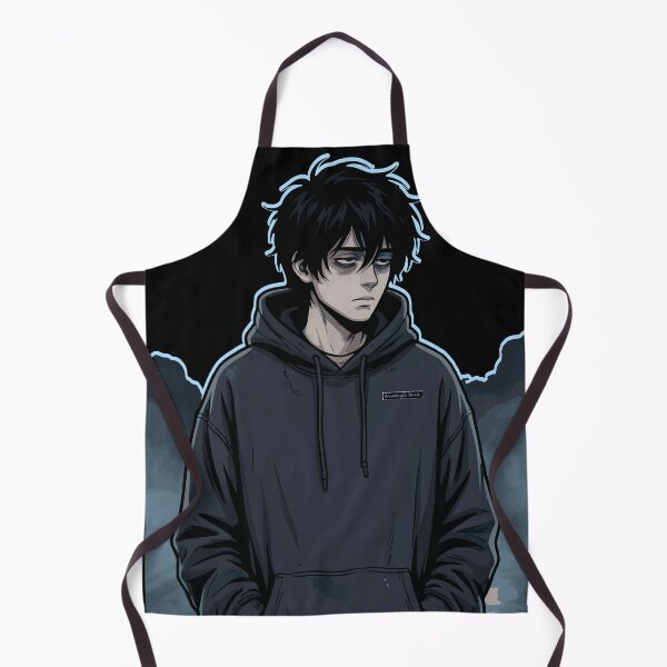 Item preview, Numb Dark Anime Boy Hoodie Aesthetic Manga Art Emotional Design Sticker Poster Gift designed and sold by AmazingEG.