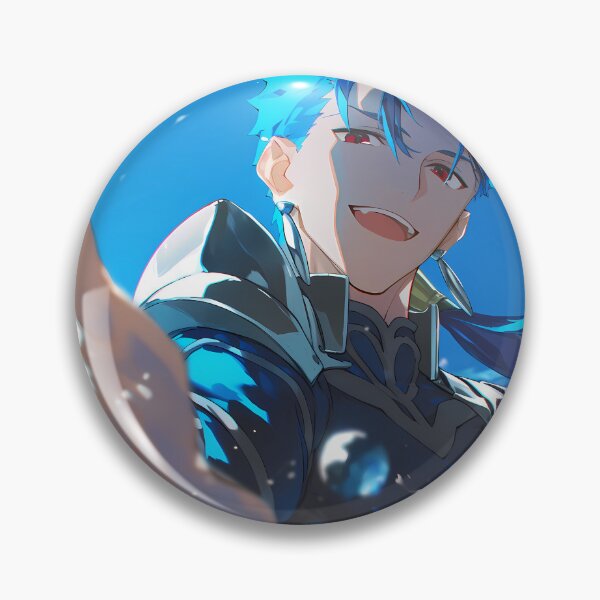 Item preview, Lancer Fate Stay Night Blue Sky Water Splash Heroic Anime Boy designed and sold by SuperTeamCanada.