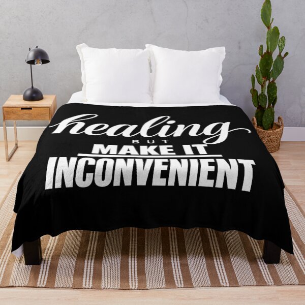 Item preview, Healing But Make It Inconvenient – Empowerment Quote Mixed-Type Lettering Design designed and sold by ModdiesColors.