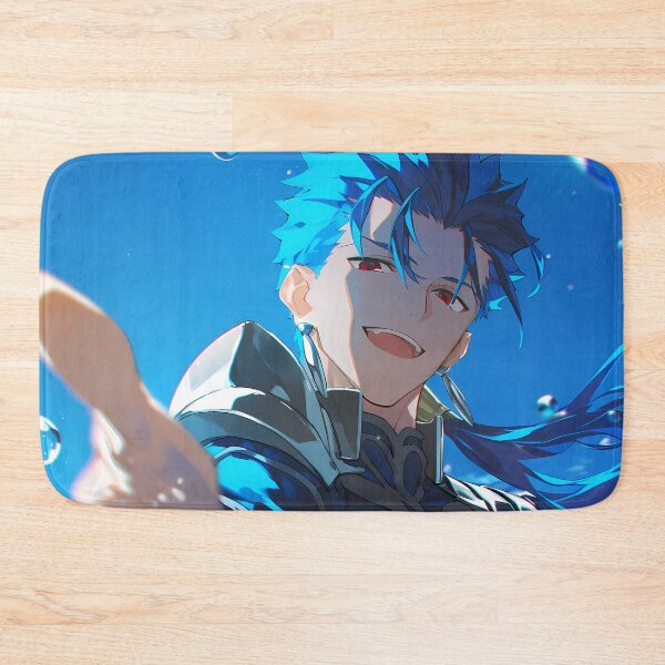 Item preview, Lancer Fate Stay Night Blue Sky Water Splash Heroic Anime Boy designed and sold by SuperTeamCanada.