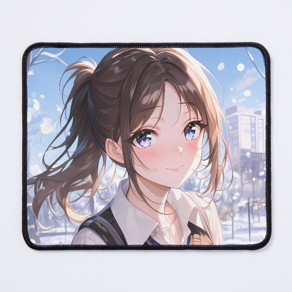 Item preview, Miko Iino Kaguya Sama Love Is War Winter Snowfall City Street Blue Ribbon designed and sold by SuperTeamCanada.