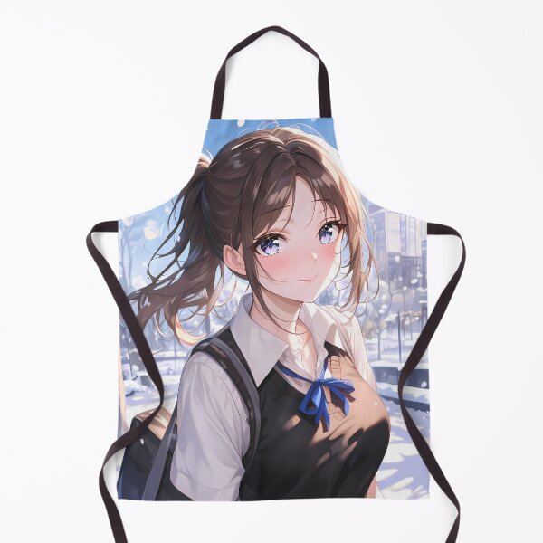 Item preview, Miko Iino Kaguya Sama Love Is War Winter Snowfall City Street Blue Ribbon designed and sold by SuperTeamCanada.