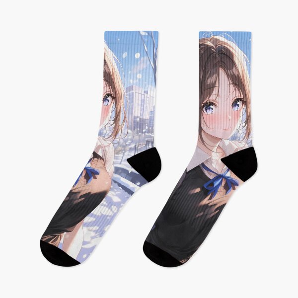 Item preview, Miko Iino Kaguya Sama Love Is War Winter Snowfall City Street Blue Ribbon designed and sold by SuperTeamCanada.