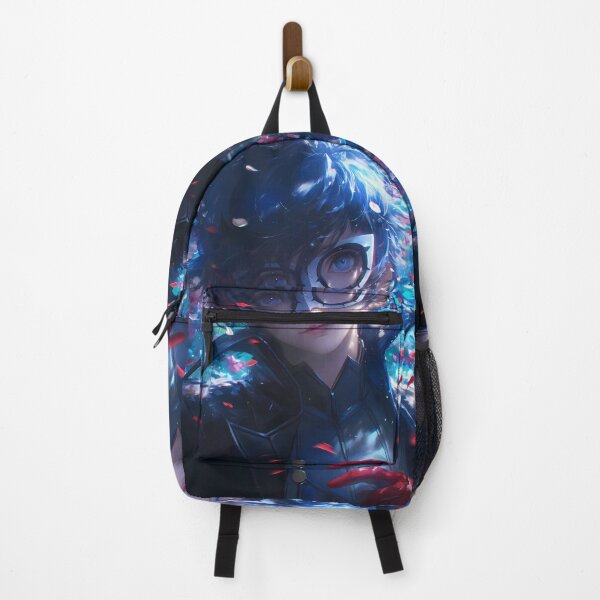 Item preview, Ren Amamiya Persona 5 Video Game Anime Boy Masked Blue Neon Night designed and sold by SuperTeamCanada.