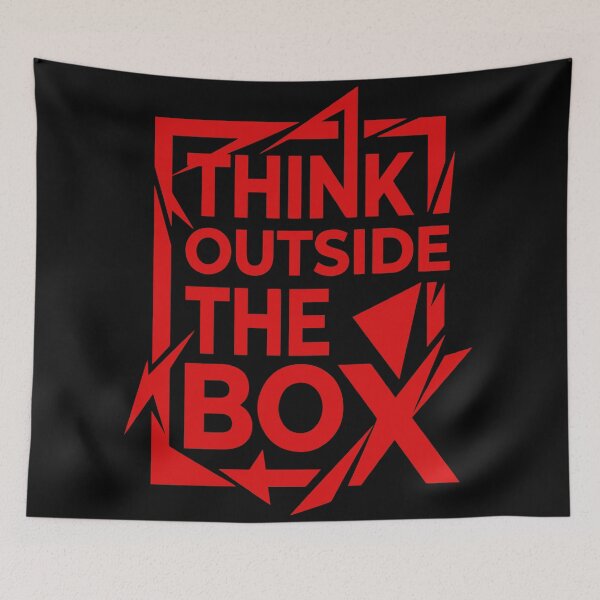 Item preview, Think Outside the Box – Creative Mindset Shirt designed and sold by DESIGN BUREAU .