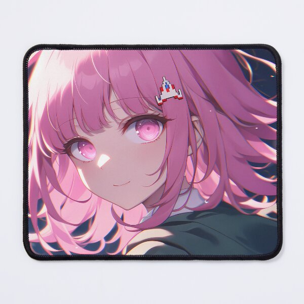 Item preview, Chiaki Nanami Danganronpa Pink Hair Neon Night City Dreamy Glow designed and sold by SuperTeamCanada.