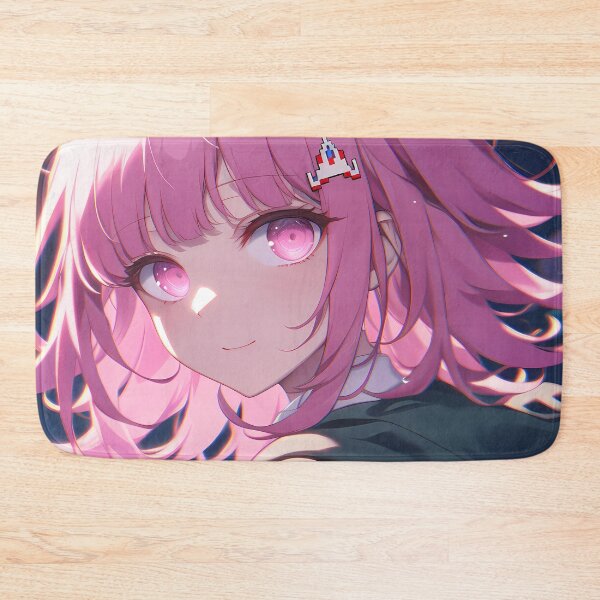 Item preview, Chiaki Nanami Danganronpa Pink Hair Neon Night City Dreamy Glow designed and sold by SuperTeamCanada.