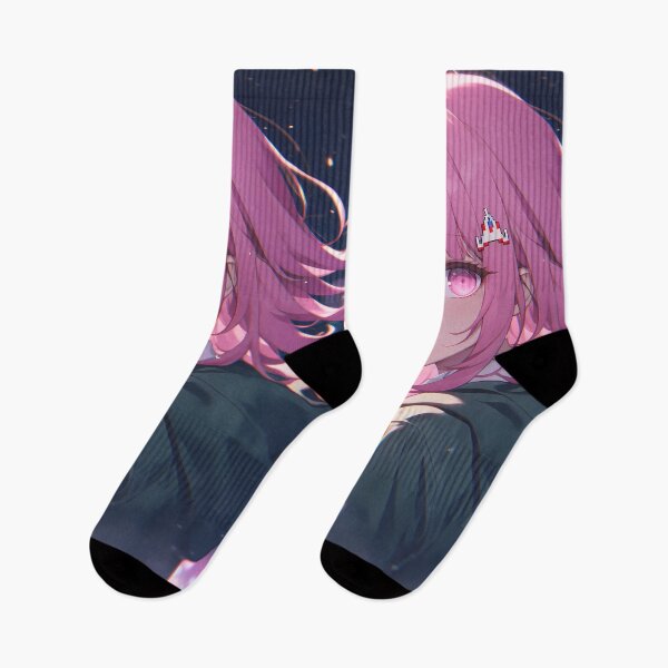 Item preview, Chiaki Nanami Danganronpa Pink Hair Neon Night City Dreamy Glow designed and sold by SuperTeamCanada.
