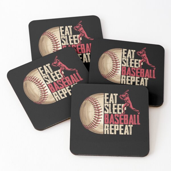 Item preview, Eat Sleep Baseball Repeat designed and sold by wansilastomi.