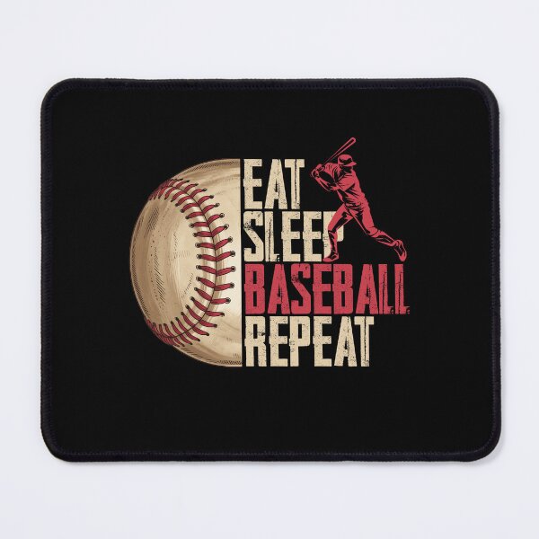 Item preview, Eat Sleep Baseball Repeat designed and sold by wansilastomi.