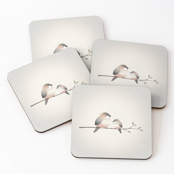 Item preview, Minimalist Cute Birds on Branch Illustration designed and sold by soletstudio.