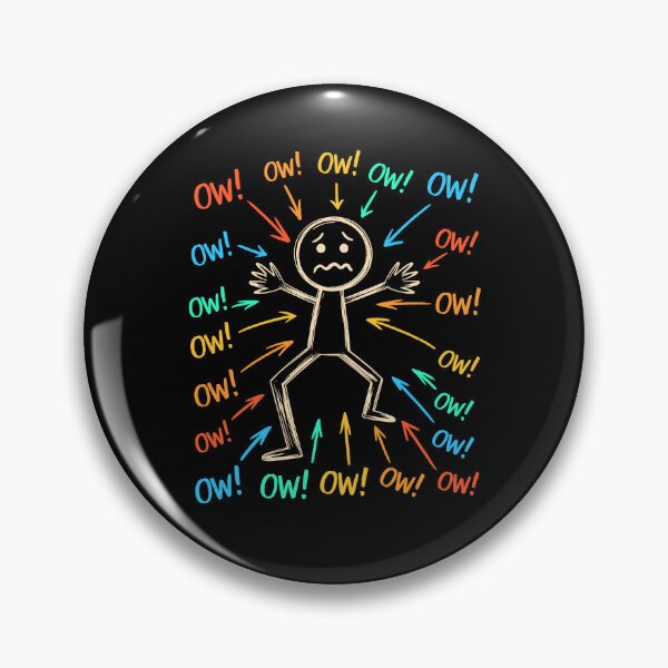 Item preview, Ow Ow Ow Stick Character Figure Humor designed and sold by wansilastomi.