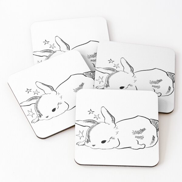 Item preview, cute animal bunny sticker stars designed and sold by eroticdels.