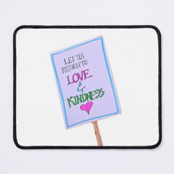 Item preview, Love and Kindness Message Positive Protest Sign Art designed and sold by aadventures.