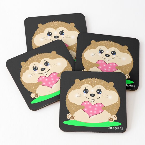 Item preview, Adorable Hedgehog with a Big Heart designed and sold by Shirley cute art .
