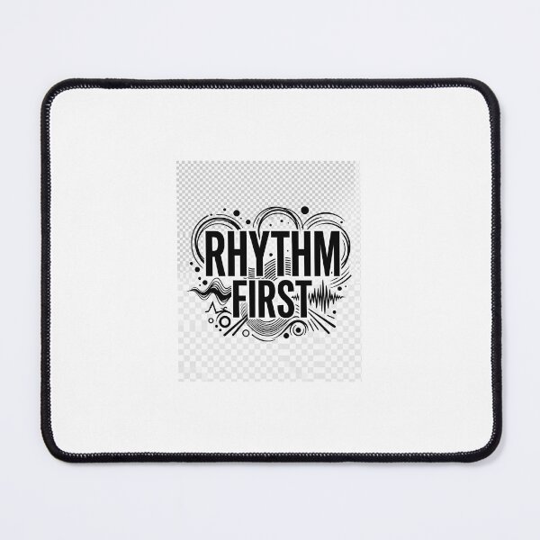 Item preview, Rhythm First Music Motivation Typography Design designed and sold by DarioTactical.