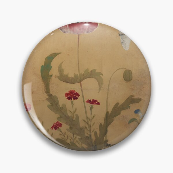 Item preview, Sin Saimdang Poppy and Lizard Korean Art Tee designed and sold by MinhwaModern.