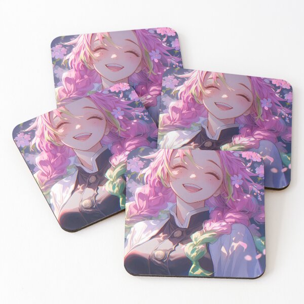 Item preview, Mitsuri Kanroji Demon Slayer Cherry Blossom Smile Spring Portrait designed and sold by bystudiolereve.