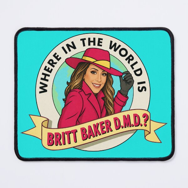 Item preview, "Where In The World Is Britt Baker D.M.D.?" Carmen Sandiego parody designed and sold by handfuloftights.