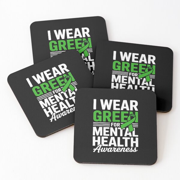 Item preview, I Wear Green Mental Health Awareness Butterfly Hear  designed and sold by AvenStudioCo.