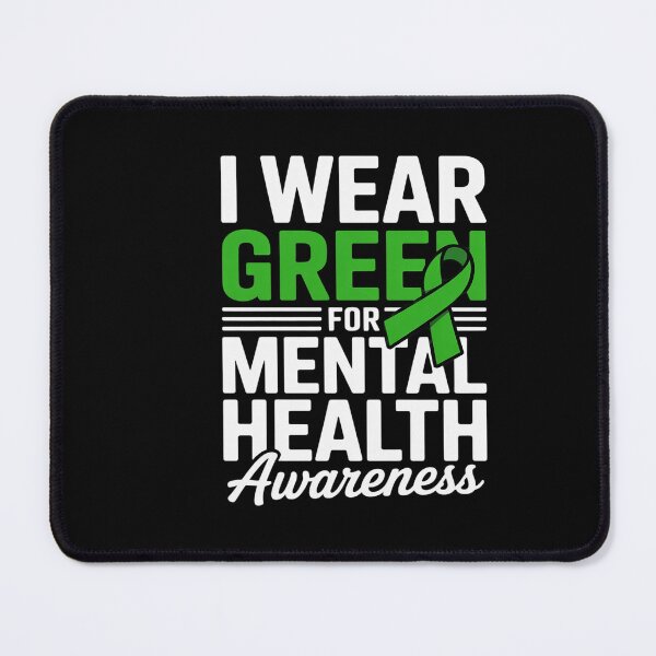 Item preview, I Wear Green Mental Health Awareness Butterfly Hear  designed and sold by AvenStudioCo.