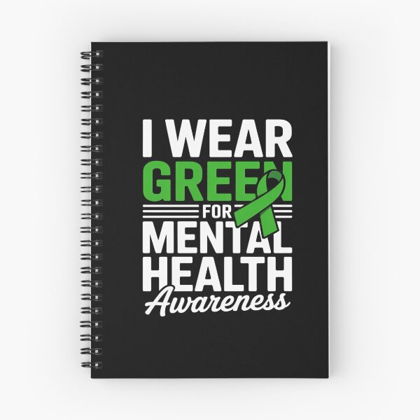 Item preview, I Wear Green Mental Health Awareness Butterfly Hear  designed and sold by AvenStudioCo.