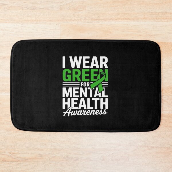 Item preview, I Wear Green Mental Health Awareness Butterfly Hear  designed and sold by AvenStudioCo.
