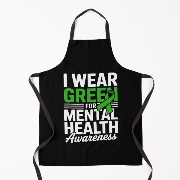Item preview, I Wear Green Mental Health Awareness Butterfly Hear  designed and sold by AvenStudioCo.