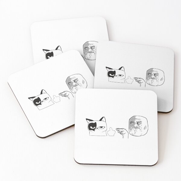 Item preview, Funny Black and White Meme Illustration designed and sold by HBDStudio.