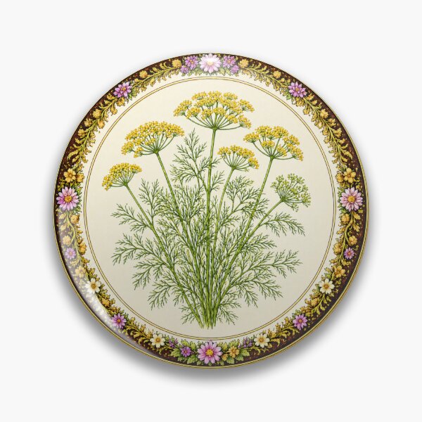 Item preview, Dill – Golden Feather Garden Herb Portrait designed and sold by TheJoyfulPen.