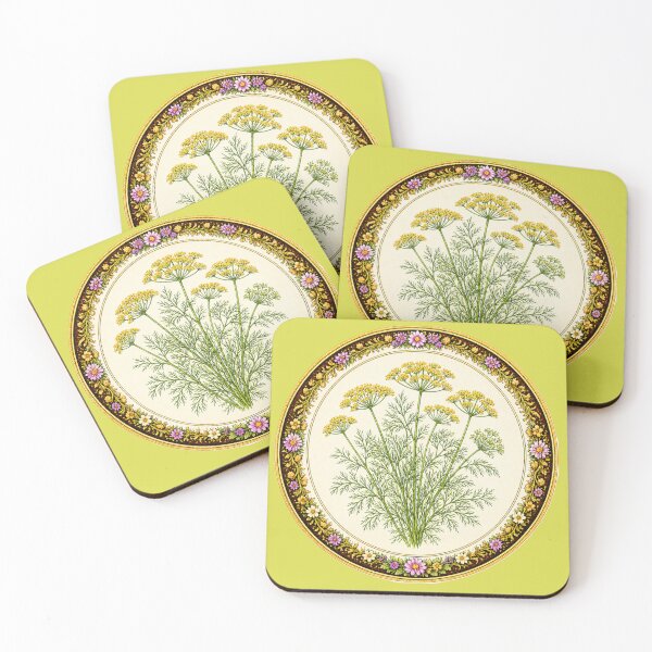 Item preview, Dill – Golden Feather Garden Herb Portrait designed and sold by TheJoyfulPen.