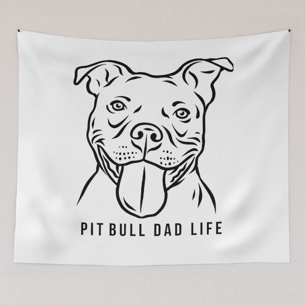 Item preview, Pitbull Dad Shirt – Tough Outside Soft Inside designed and sold by ElegantPaws.
