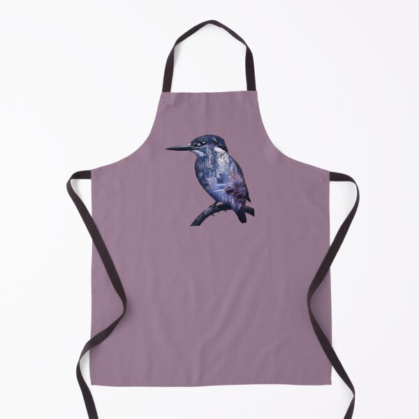 Item preview, Kingfisher Bird River Landscape Silhouette Double Exposure designed and sold by BirdsnStuff.