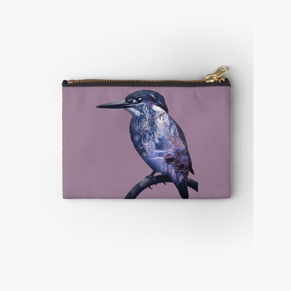 Item preview, Kingfisher Bird River Landscape Silhouette Double Exposure  designed and sold by BirdsnStuff.